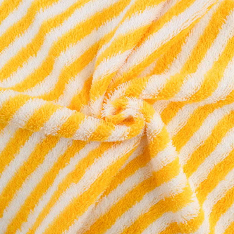 Eponge Larges Rayures Jaune et Ecru